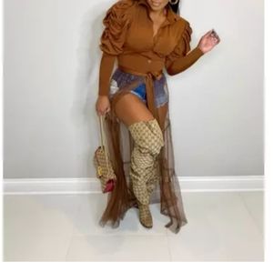 Stack  long sleeve tulle top